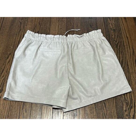 Avec Les Filles Faux Leather High Waisted Drawstring Light Gray 2X NWT - Picture 10 of 10